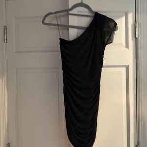 Black One Shoulder Girls Formal Dress (Size 14)